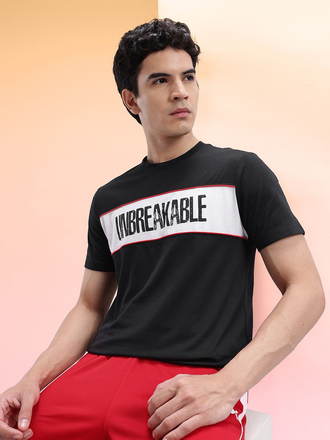 HRX by Hrithik Roshan Typography Printed T-shirt
