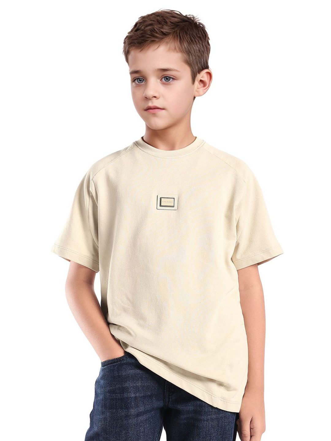 RARE ONES Boys  Round Neck Solid T-shirt