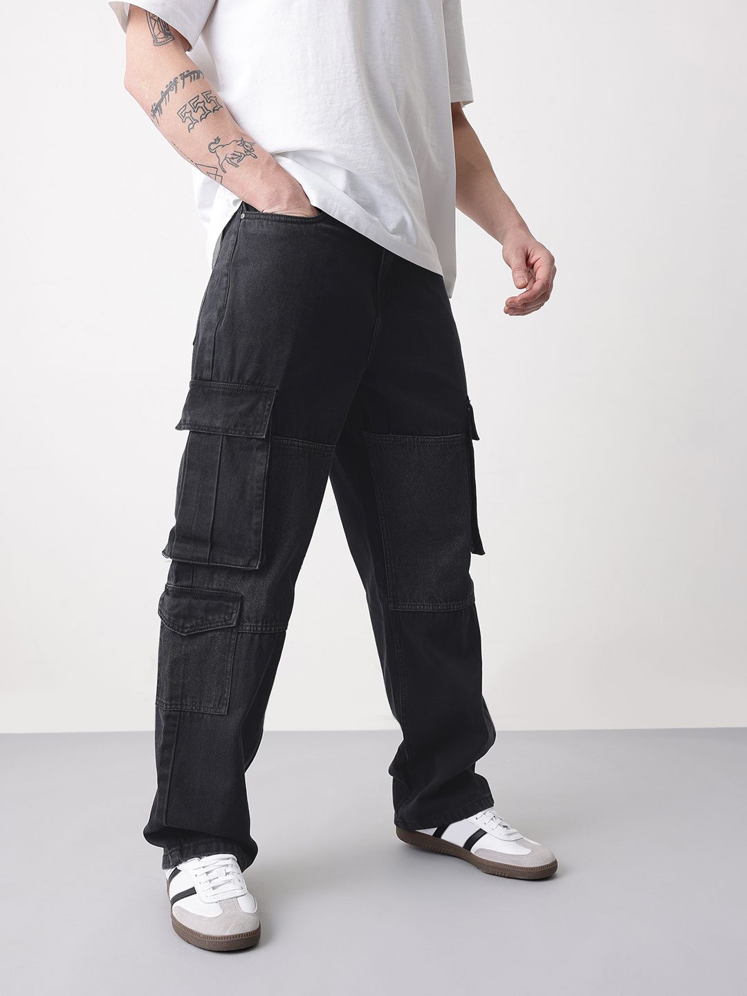Mast & Harbour Men Relaxed Fit Mid-Rise Stretchable Jeans