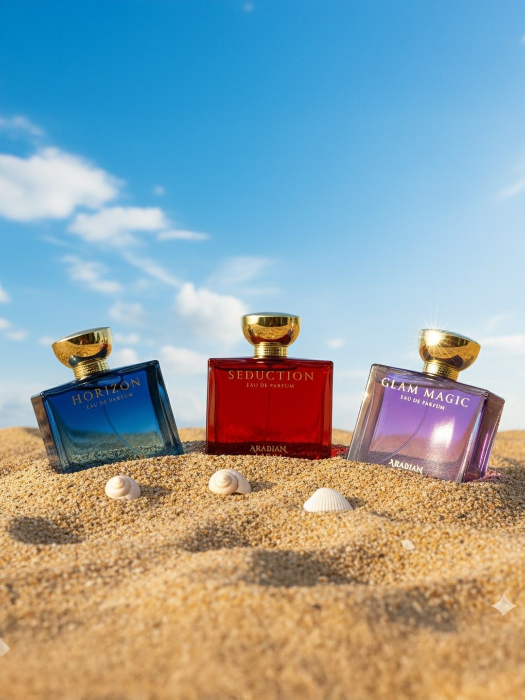 Arabian Aroma Set Of 3 Horizon, Seduction & Glam Magic Eau de Parfum - 100 ml Each