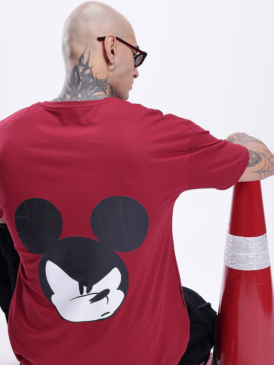 Kook N Keech Disney Kook N Keech Oversized Fit Disney Mickey & Friends Graphic Printed Pure Cotton T-shirt