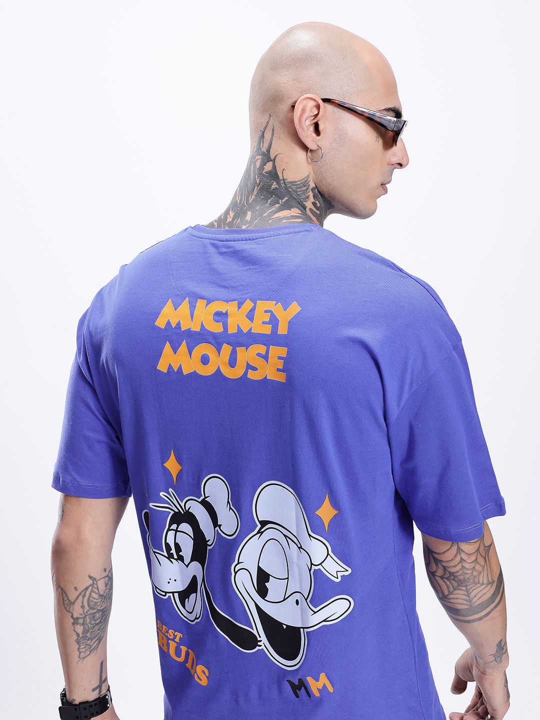 Kook N Keech Disney Kook N Keech Oversized Fit Disney Mickey & Friends Graphic Printed Pure Cotton T-shirt
