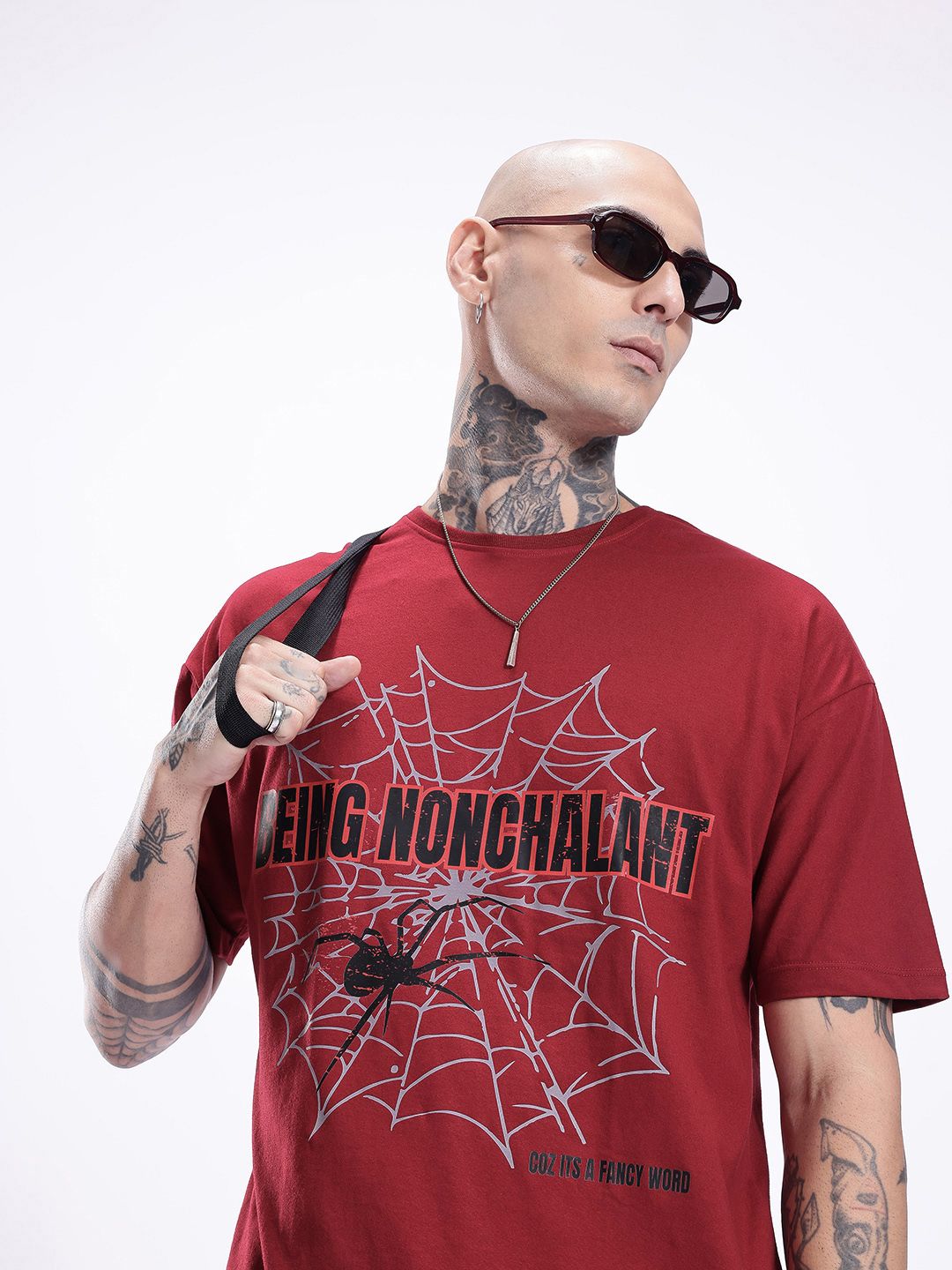 Kook N Keech Graphic Printed Drop-Shoulder Sleeves Pure Cotton Oversized T-shirt