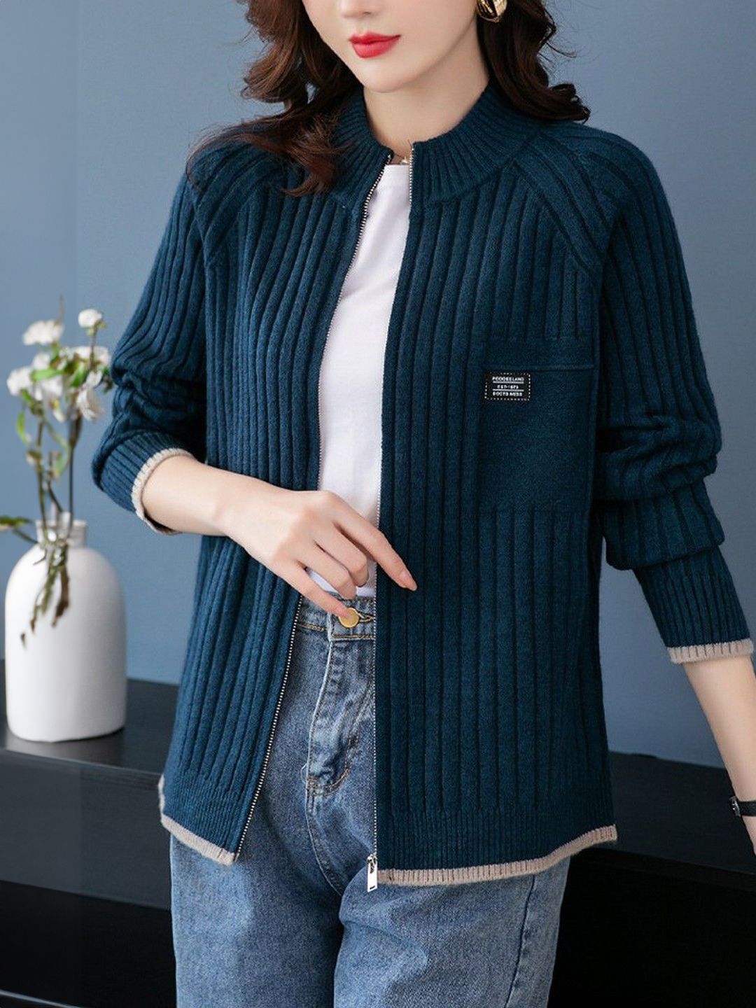 StyleCast StyleCast Women Ribbed Cardigan