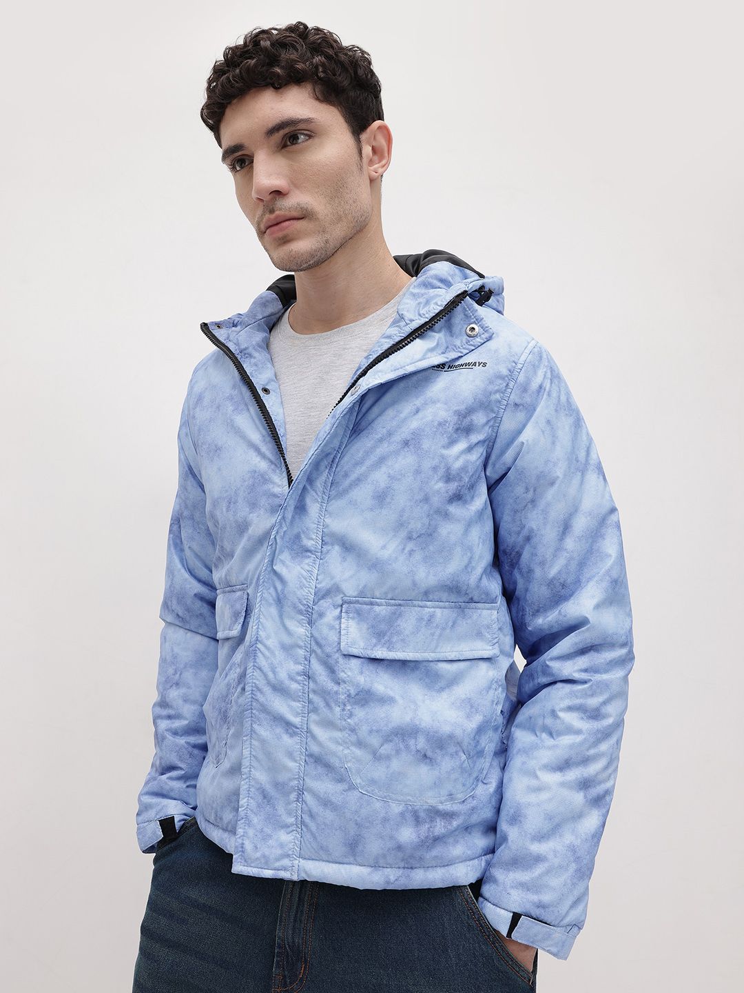 The Roadster Life Co. Dyed Hooded Padded Jacket