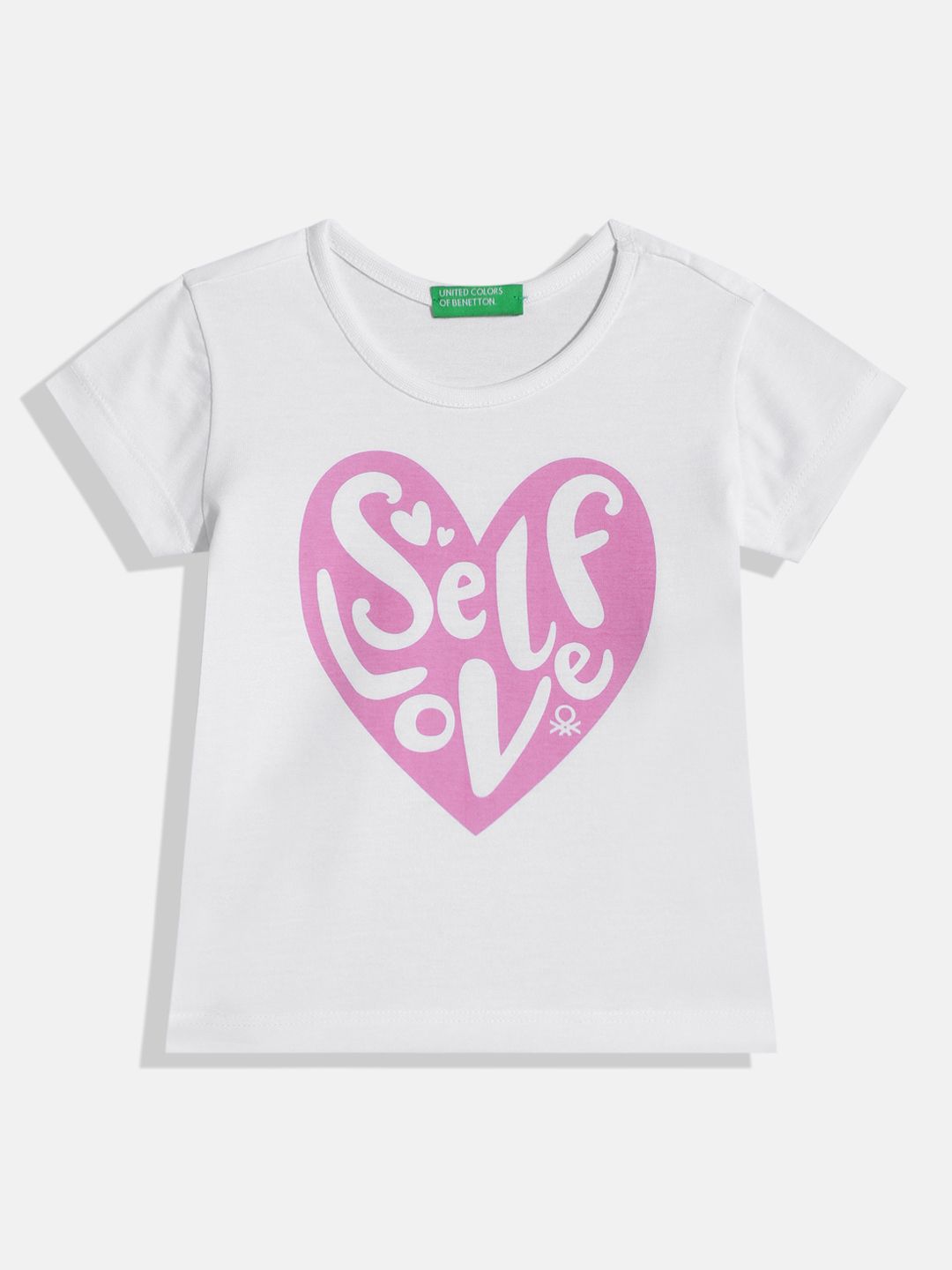 United Colors of Benetton Girls Typography Printed T-shirt Offers & Cashback