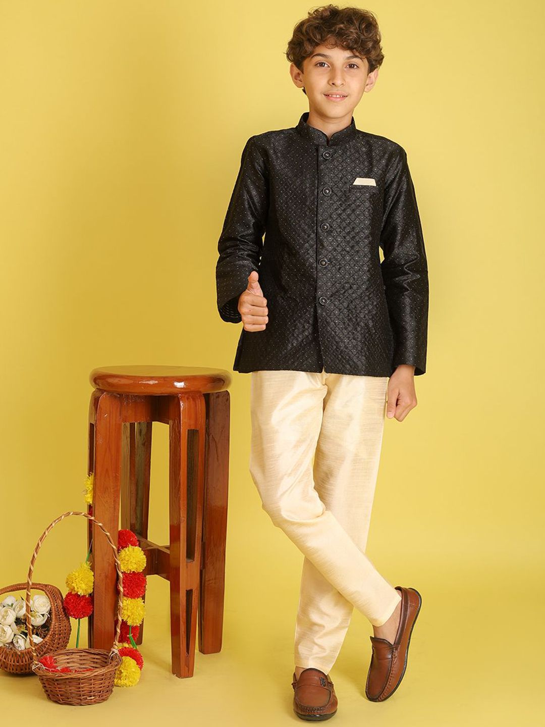 BAESD Boys Self Designed Sherwani Set