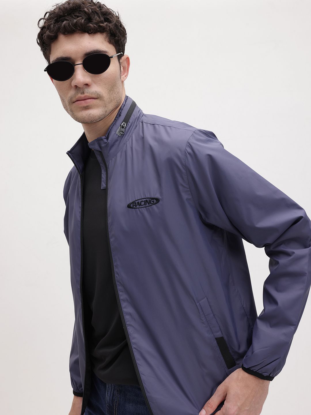 The Roadster Life Co. Typography Detail Bomber Jacket