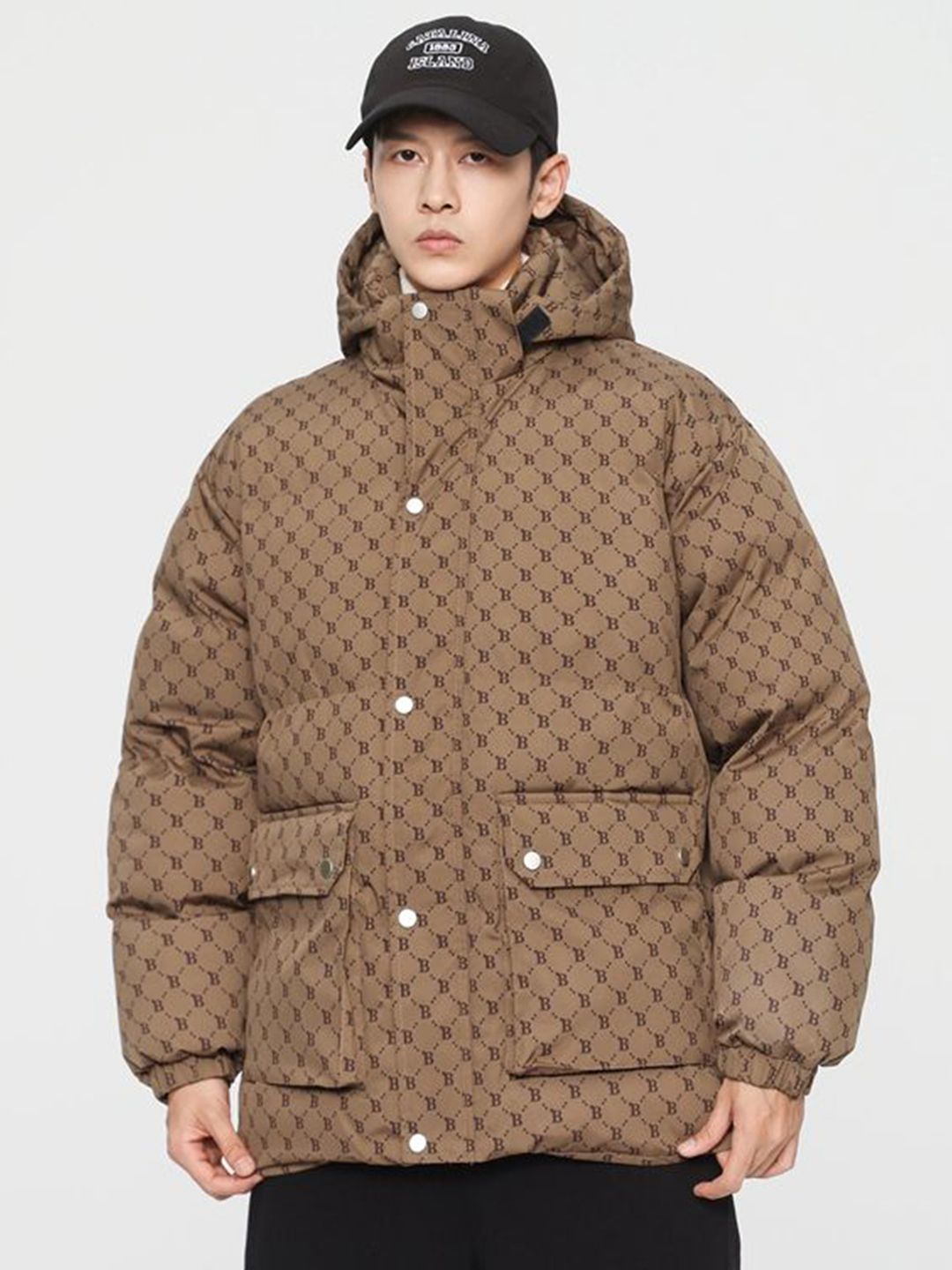 StyleCast x Revolte Men Regular Fit Brand Logo Padded Jacket
