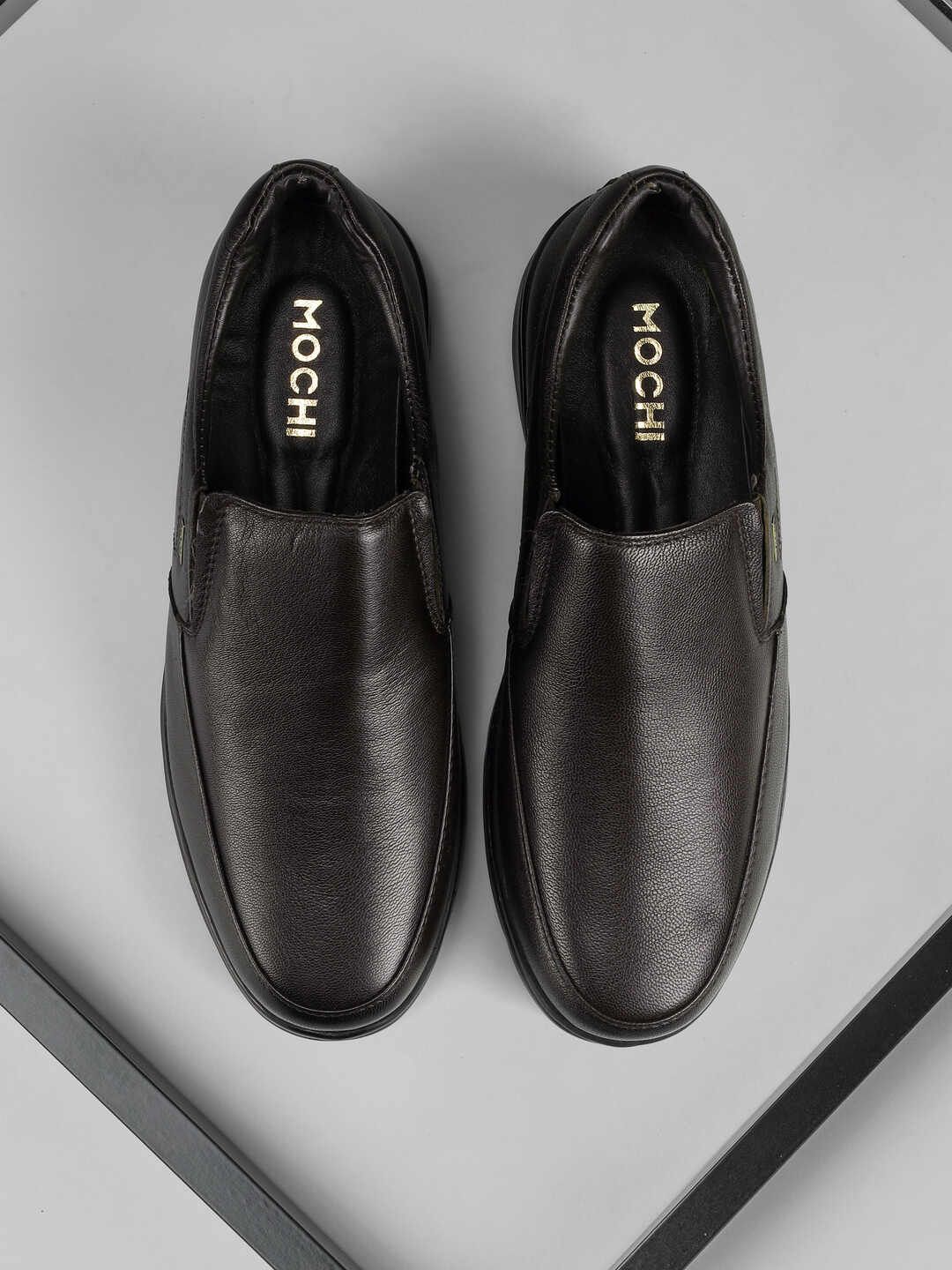 Mochi Men Leather Formal Slip-Ons