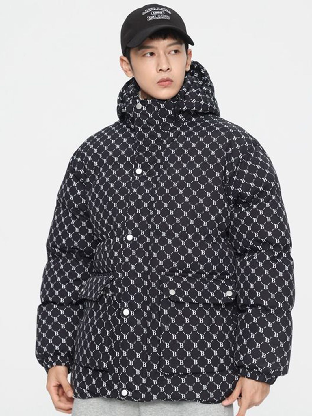 StyleCast x Revolte Men Regular Casual Brand Logo Padded Jacket