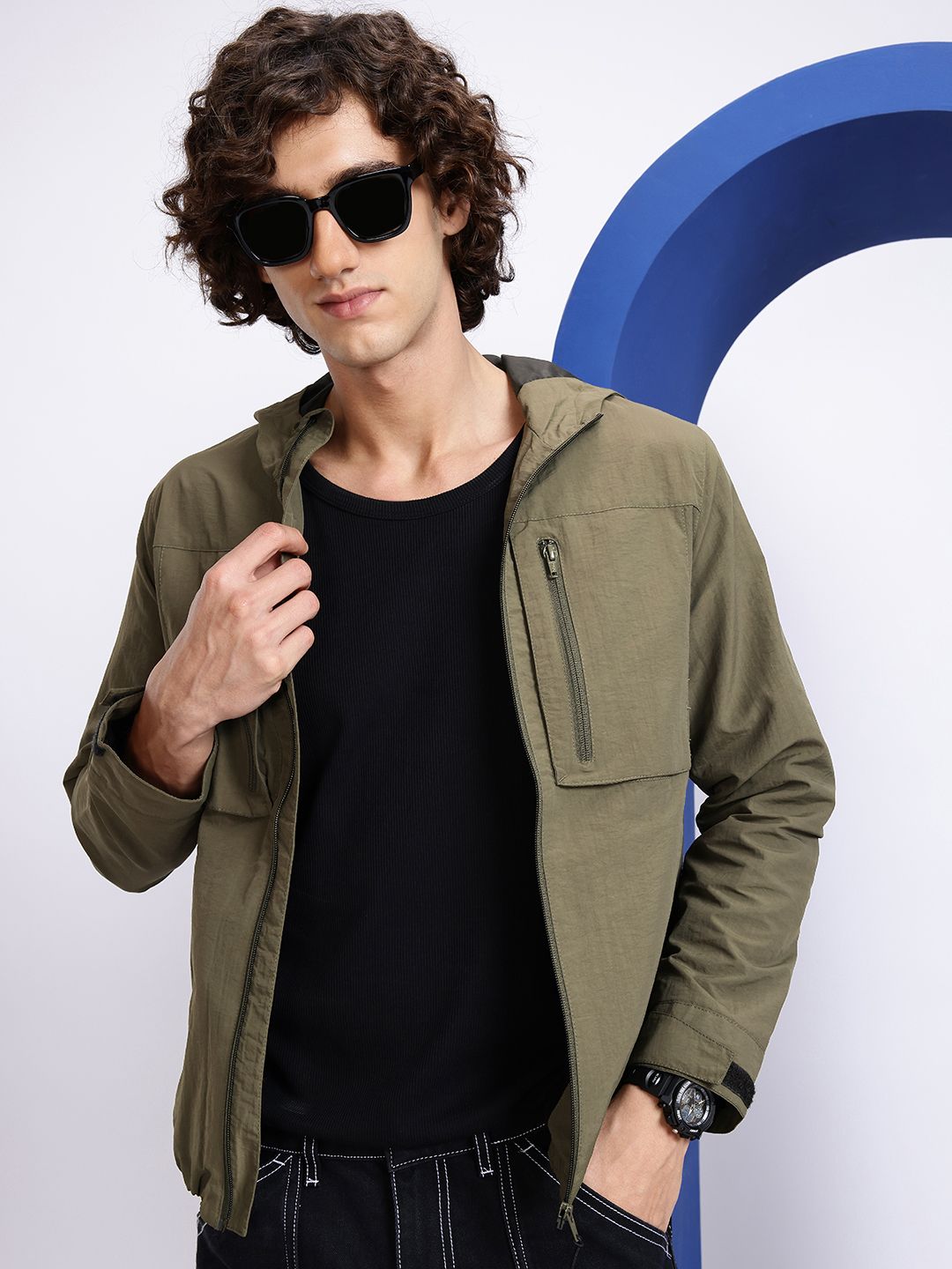 Aeropostale Hooded Tailored Jacket