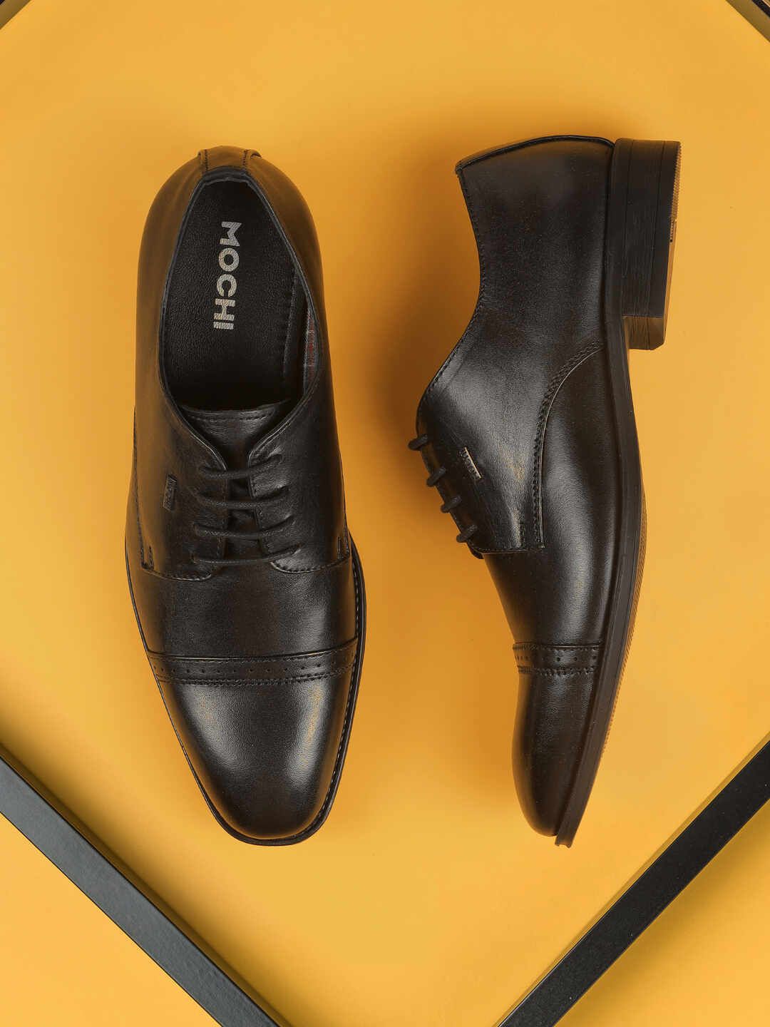 Mochi Men Leather Formal Brogues Shoes