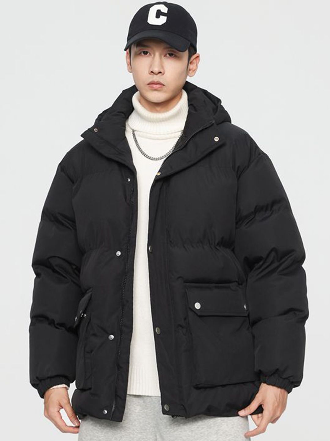 StyleCast x Revolte Men Hooded Regular Padded Jacket