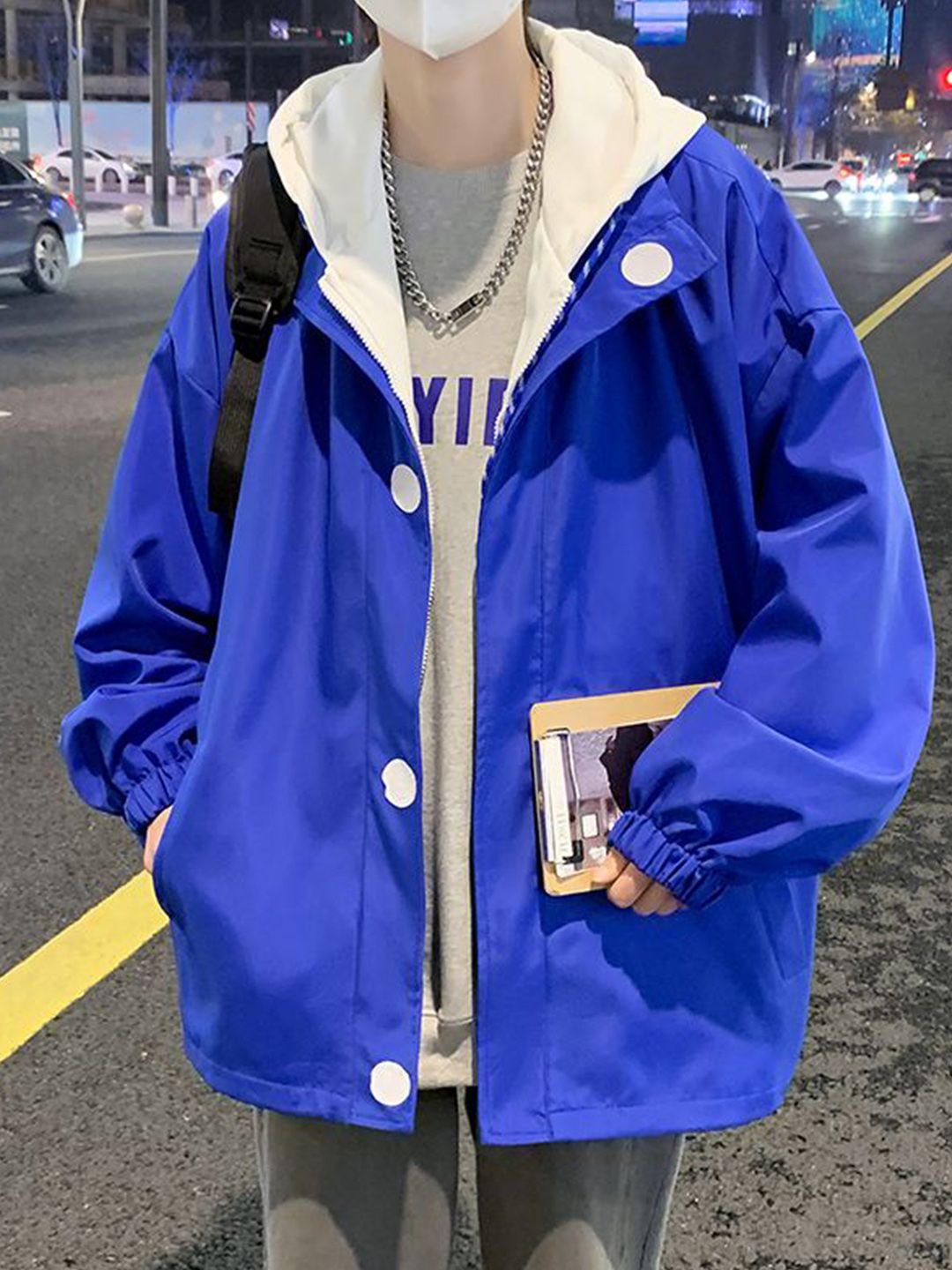 StyleCast x Revolte Men Hooded Tailored Jacket