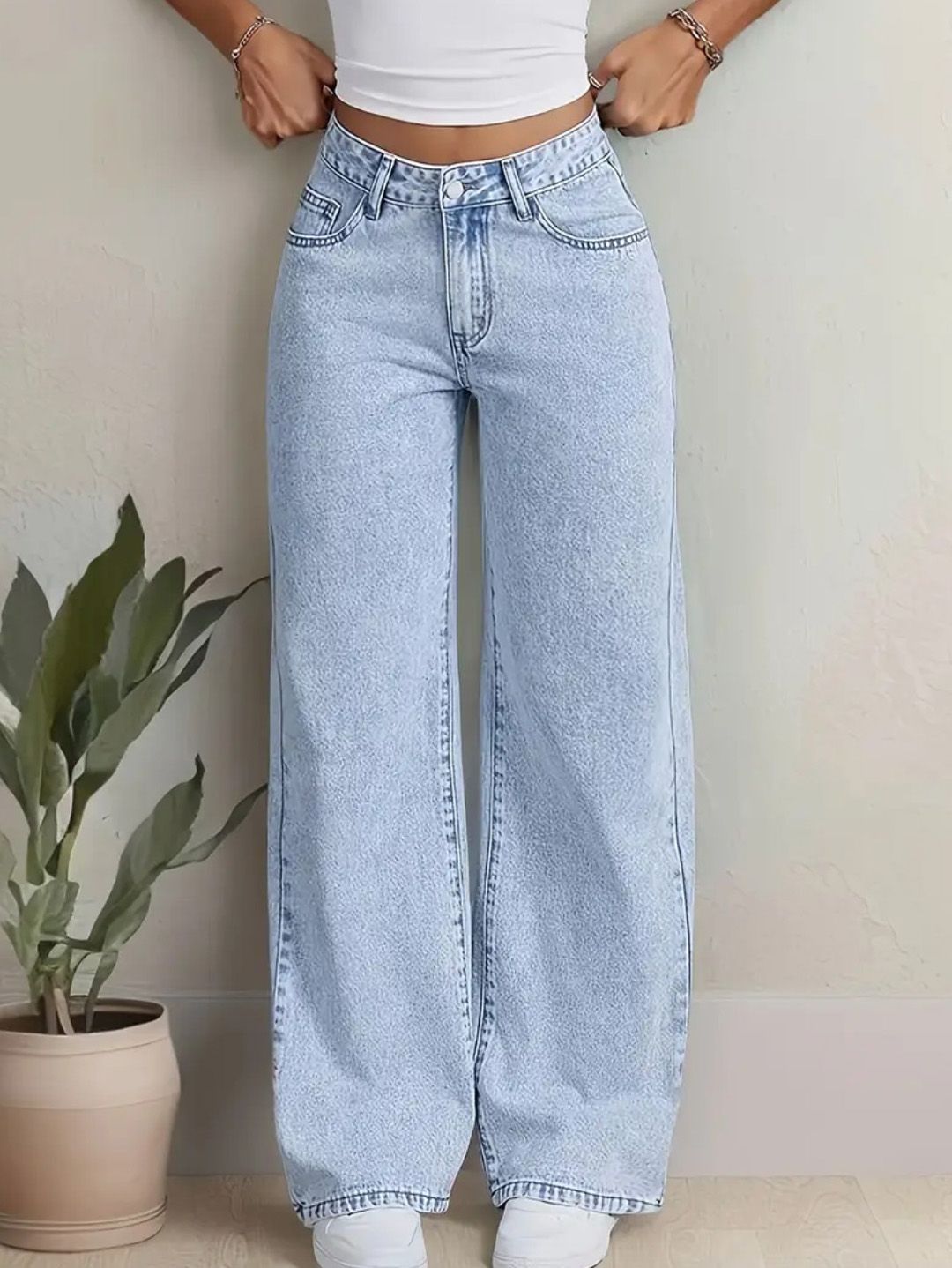 Nifty Women High-Rise Stretchable Baggy Jeans