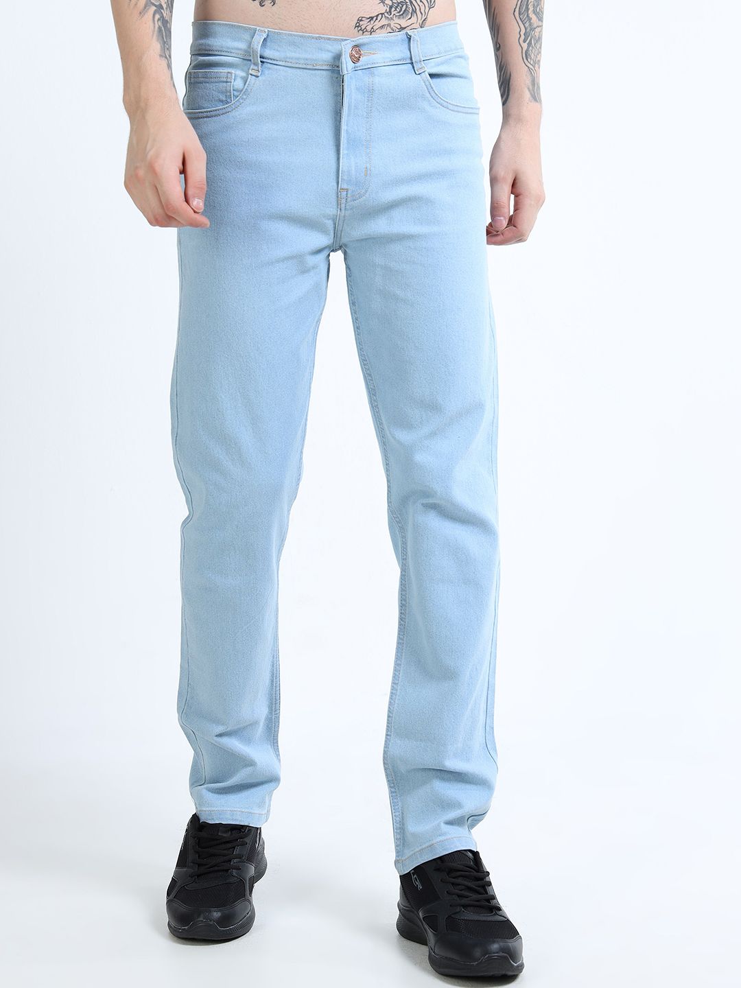THE BEETEL HOUSE Men Comfort Regular Fit Mid-Rise Stretchable Jeans