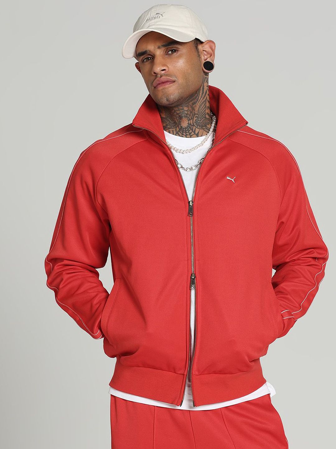 Puma T7 Pure Cotton Relaxed Fit Track Jacket