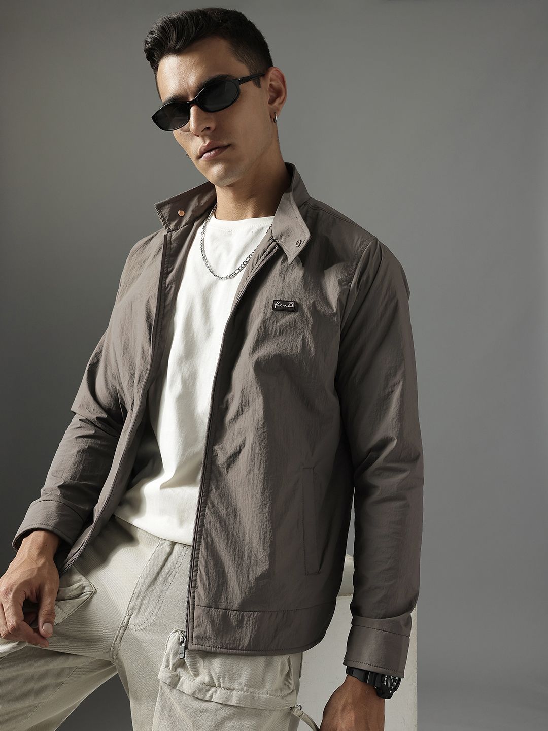FCUK Stand Collar Tailored Jacket