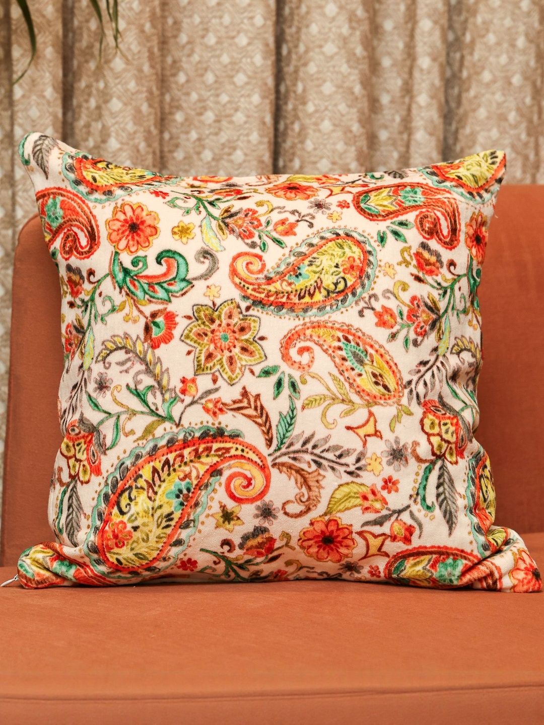 Sangria Sangria Regal Threads Velvet Cushion Square Cushion Covers