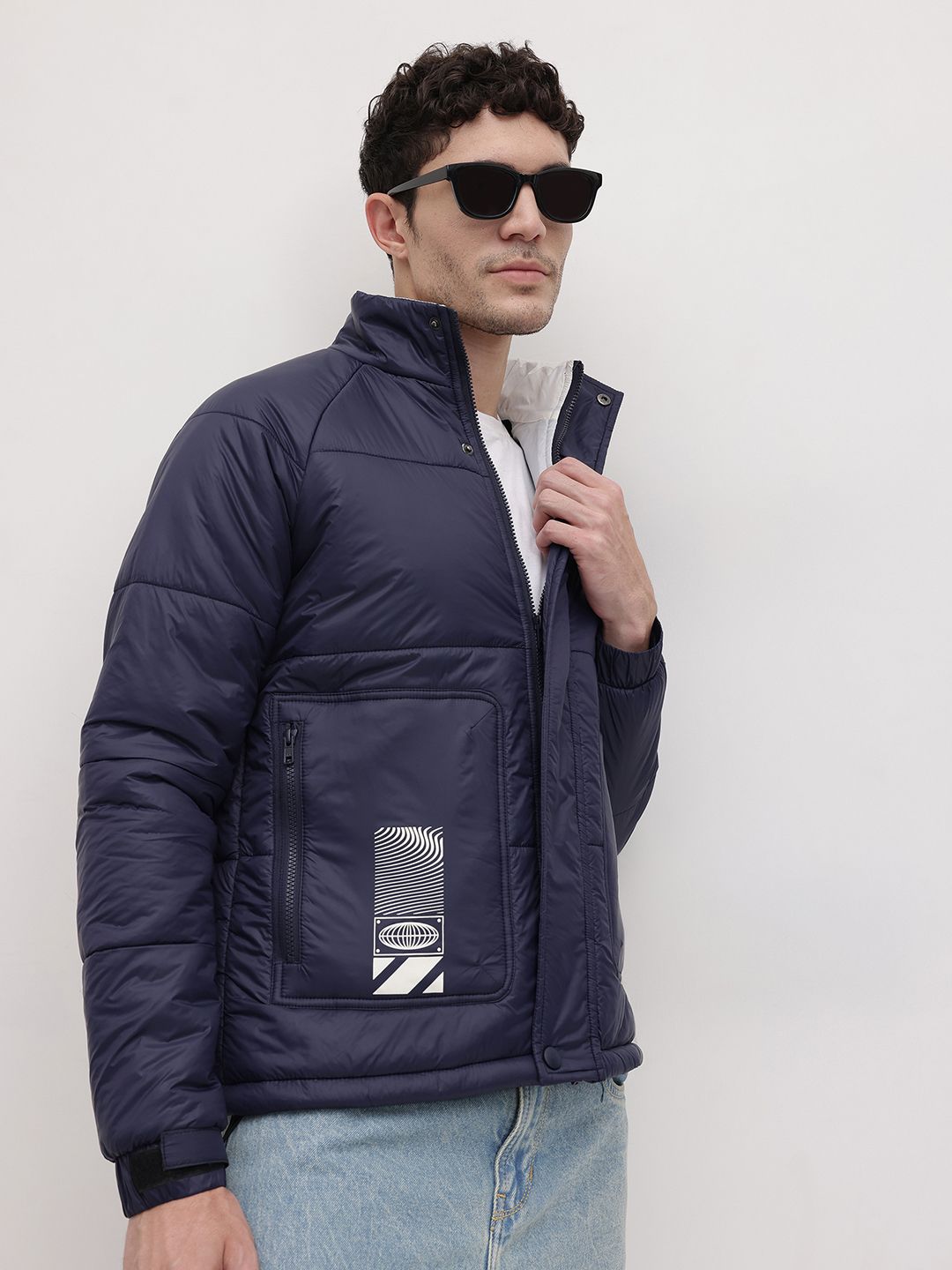 The Roadster Life Co. Mock Collar Padded Jacket