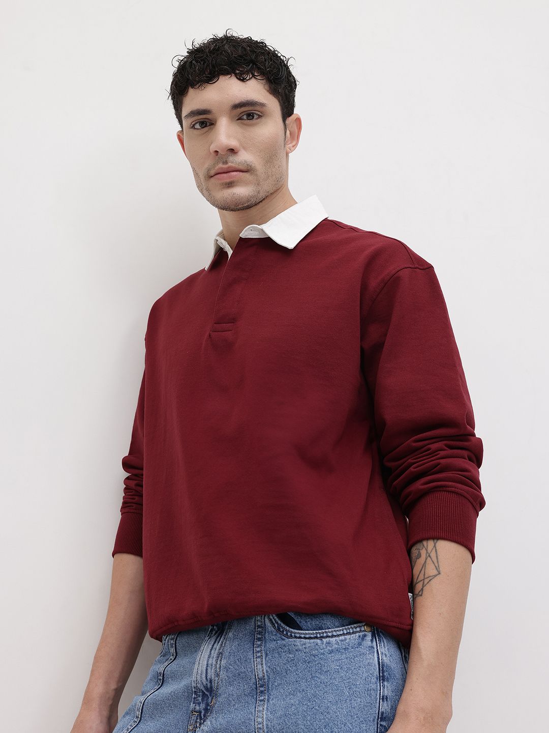 The Roadster Life Co. Men Relaxed Fit Sweatshirt