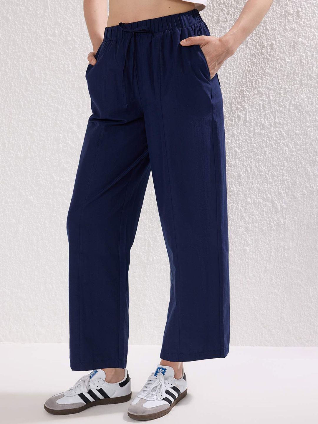 Trendyol Women Regular Fit Pleated Trousers