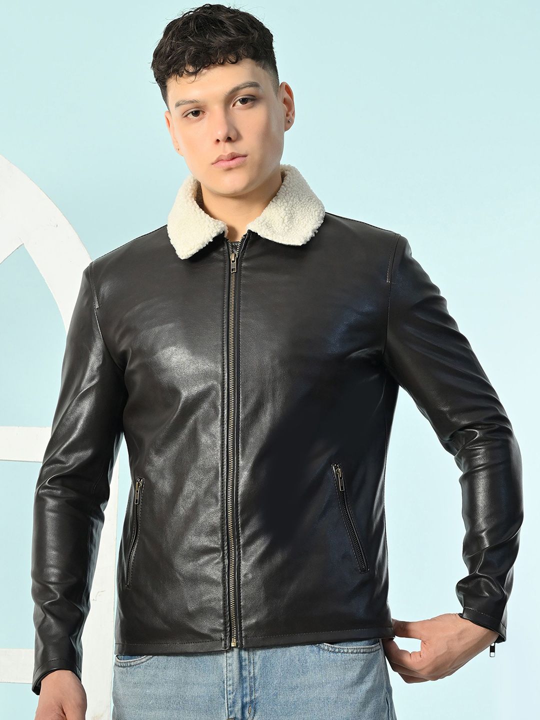 TBOJ Leather Water Resistant Leather Jacket
