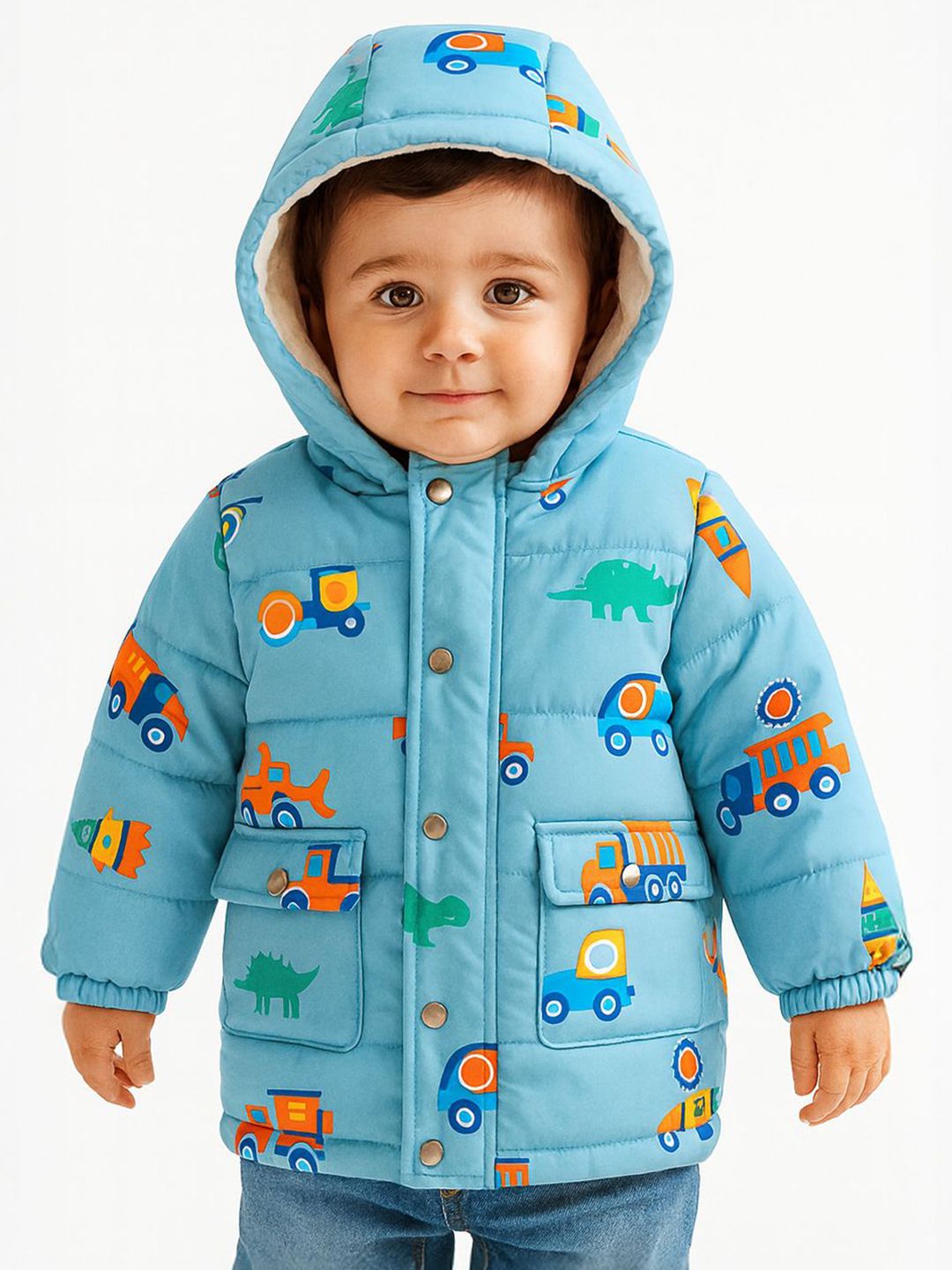 Nauti Nati Boys Hooded Graphic Padded Jacket Offers & Cashback