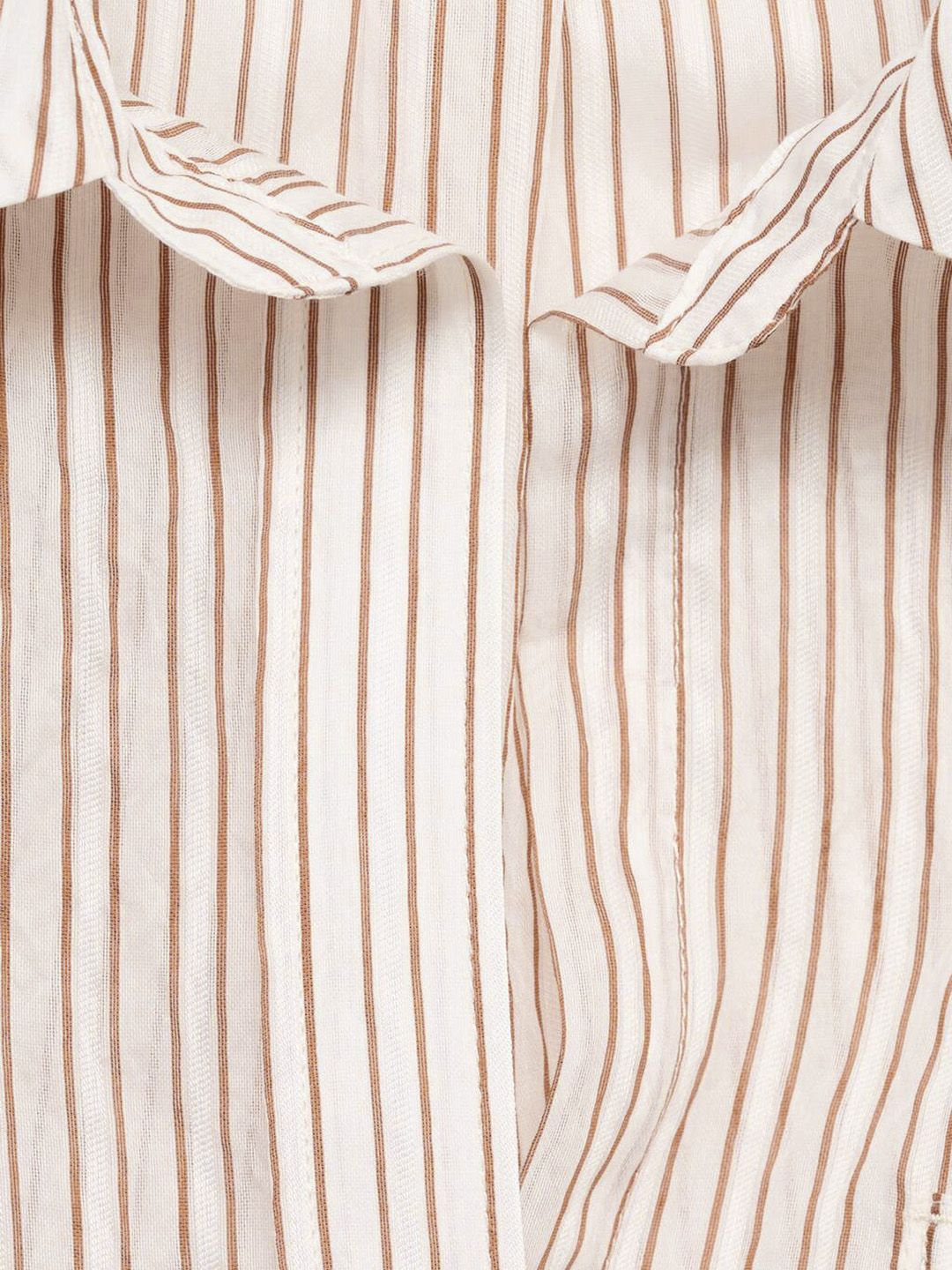Striped Sheer Relaxed Casual Shirt