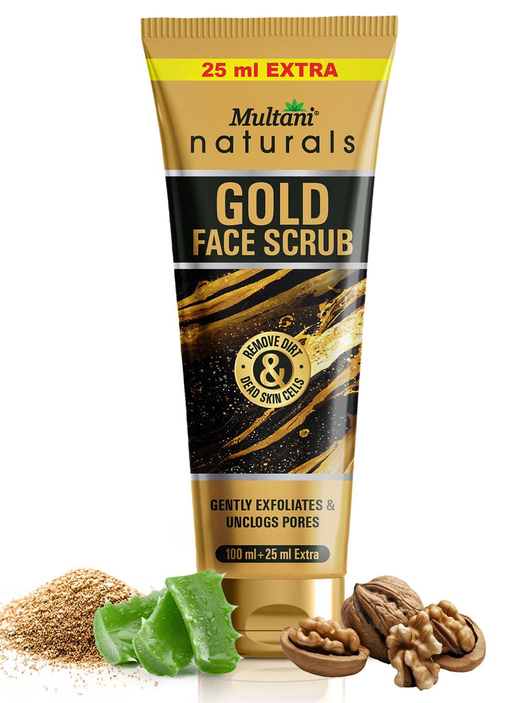 Multani Gold Face Scrub For Unclog Pores - 125 ml