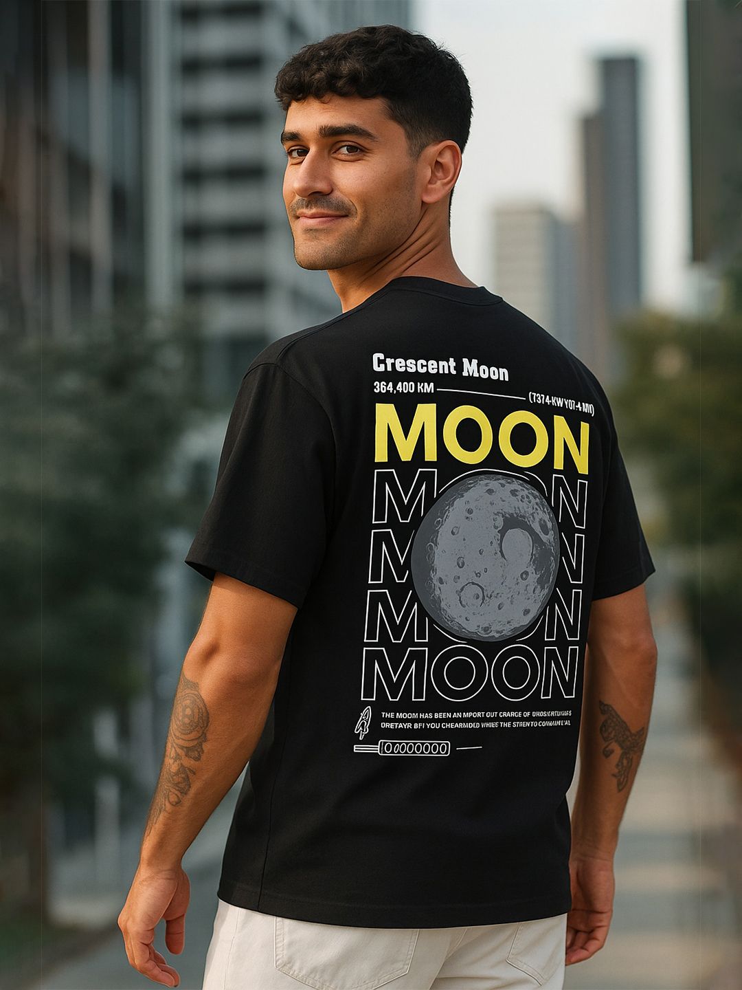 MORSE CODE Men Graphic Oversized T-shirt