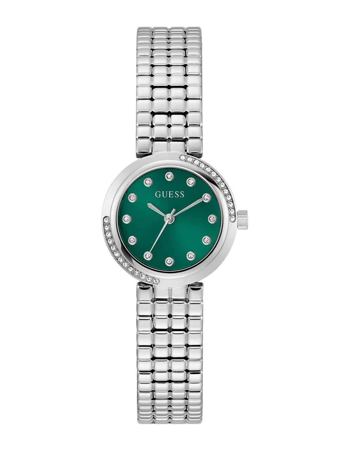 GUESS GUESS Round 28mm Green Dial Analog Women Watch - GW0930L1