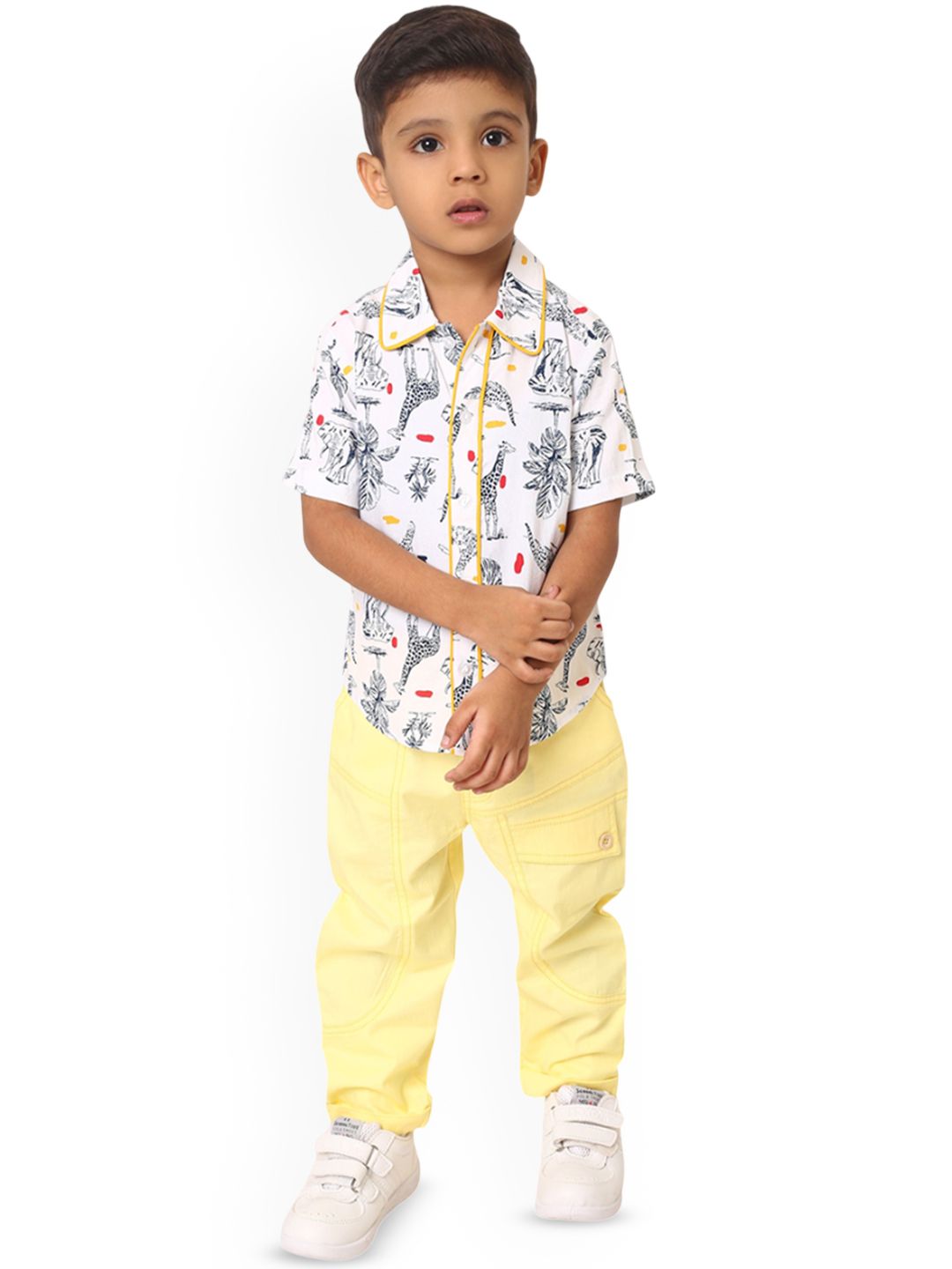 Babies of Wonder Boys Mid-Rise Straight Fit Cotton Trousers deal from myntra