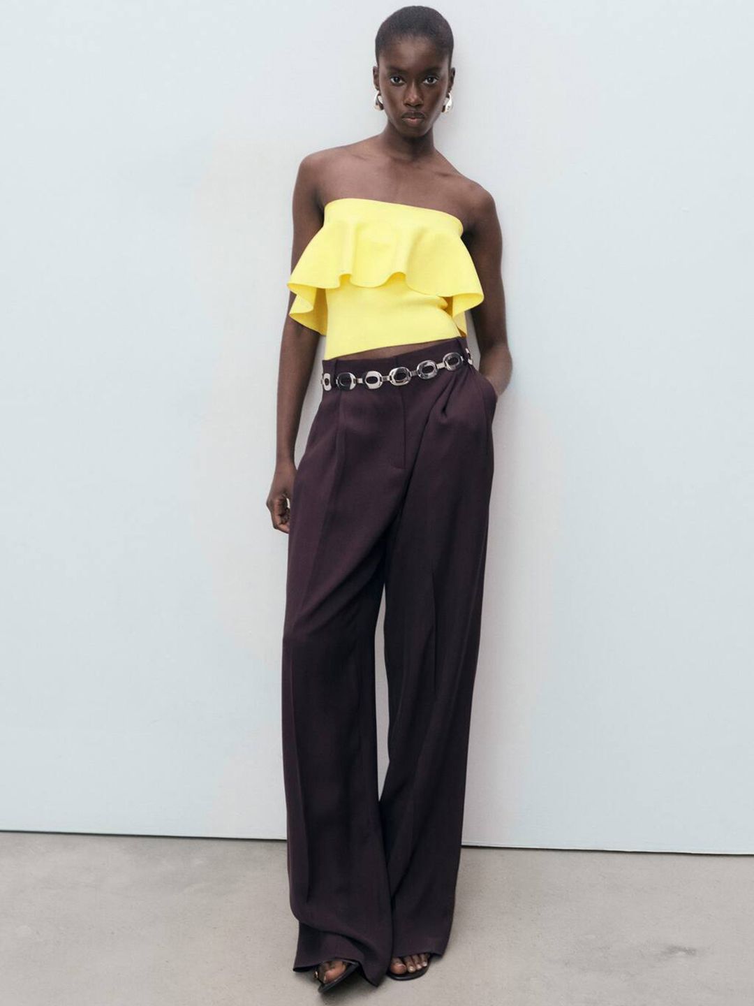 Layered Knitted Tube Top