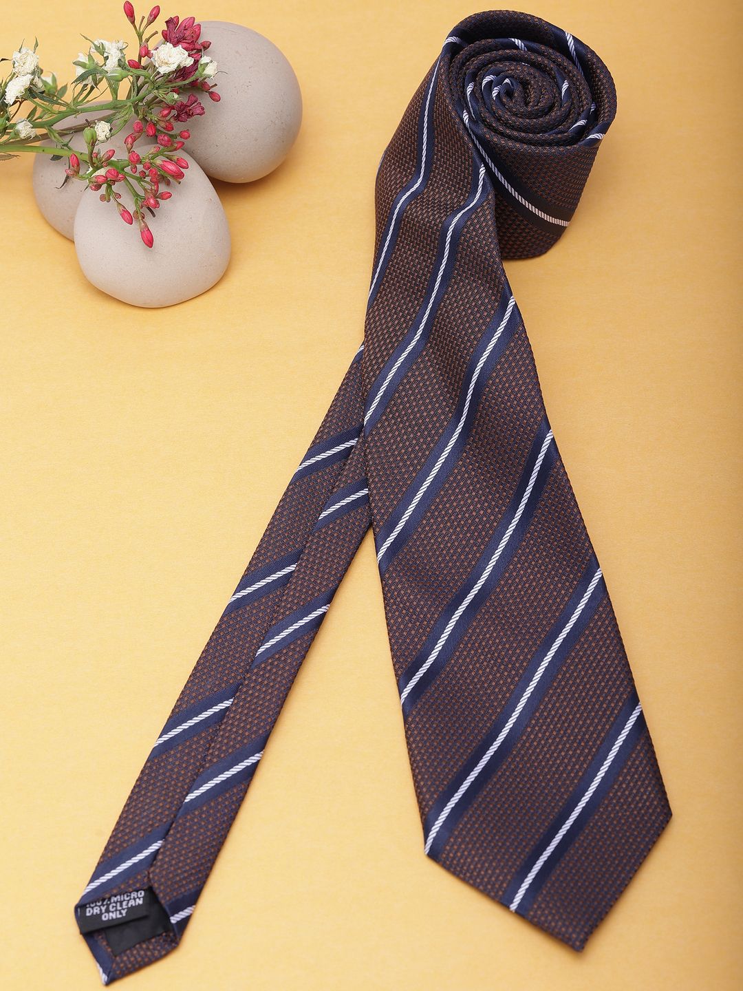 Alvaro Castagnino Men Striped Skinny Tie