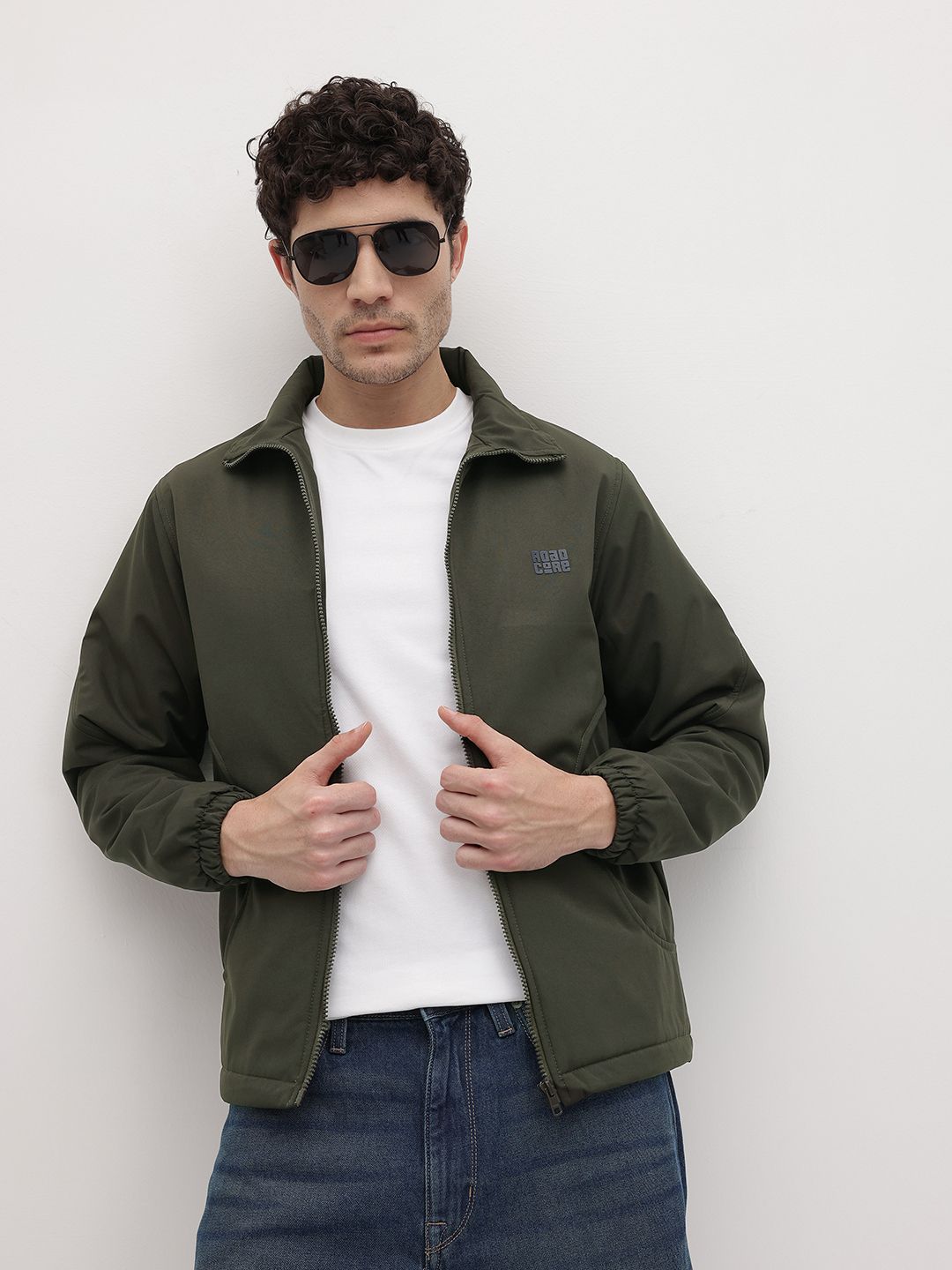 The Roadster Life Co. Men Shirt Collar Padded Jacket