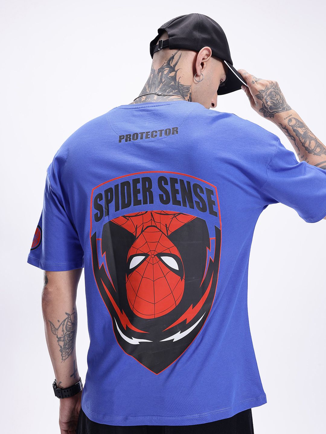 Kook N Keech Marvel Printed Drop-Shoulder Sleeves Pure Cotton T-shirt