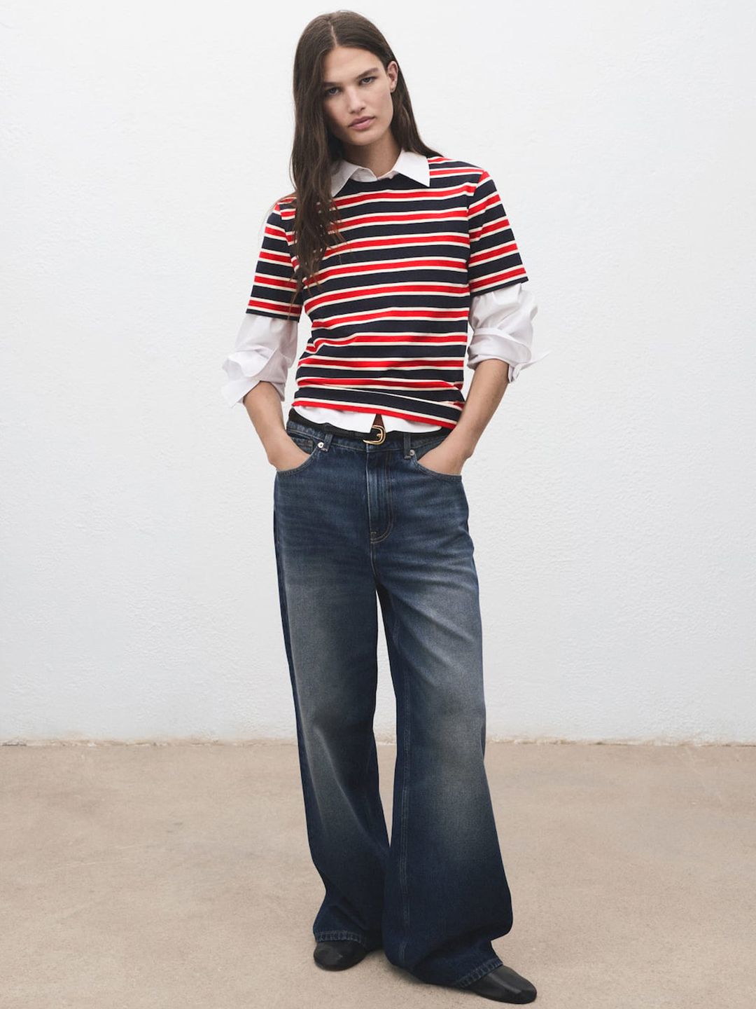 Striped Pure Cotton T-shirt