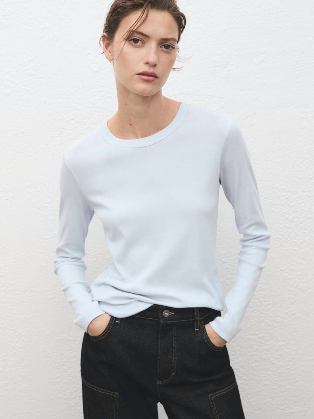 Round Neck Pure Cotton T-shirt