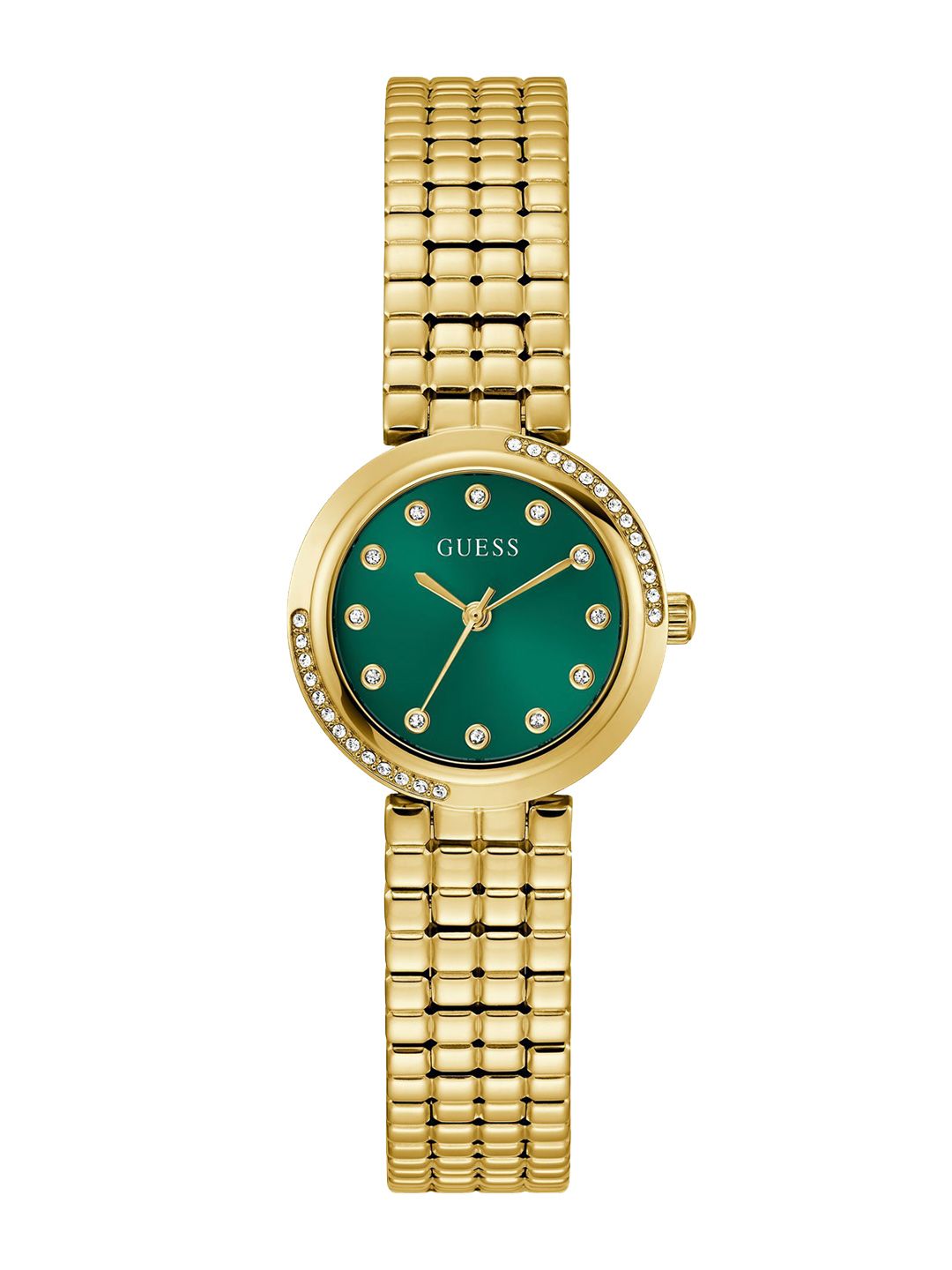 GUESS GUESS Round 28mm Green Dial Analog Women Watch - GW0930L6