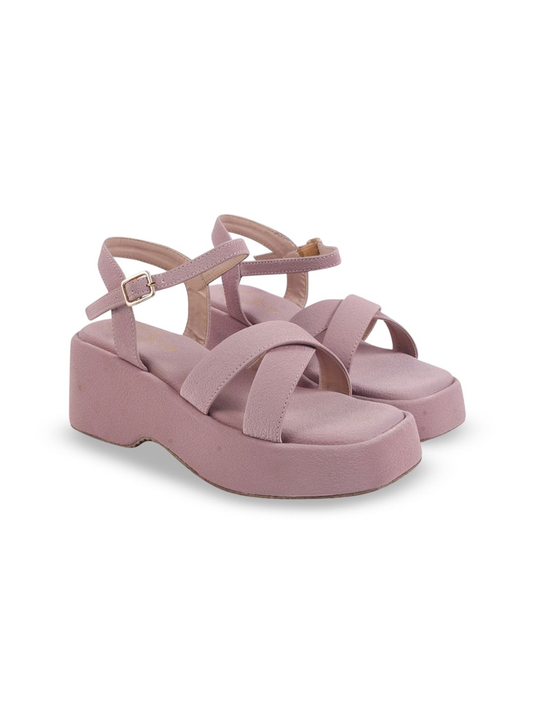 Stylestry Stylestry Women Open Toe Platform Sandals with Buckles