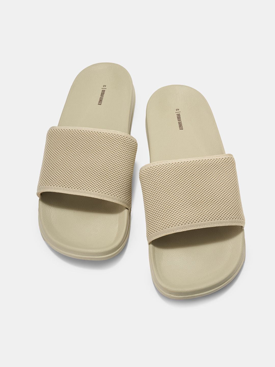 Ajile by Pantaloons Men Self Design Sliders Flip Flops