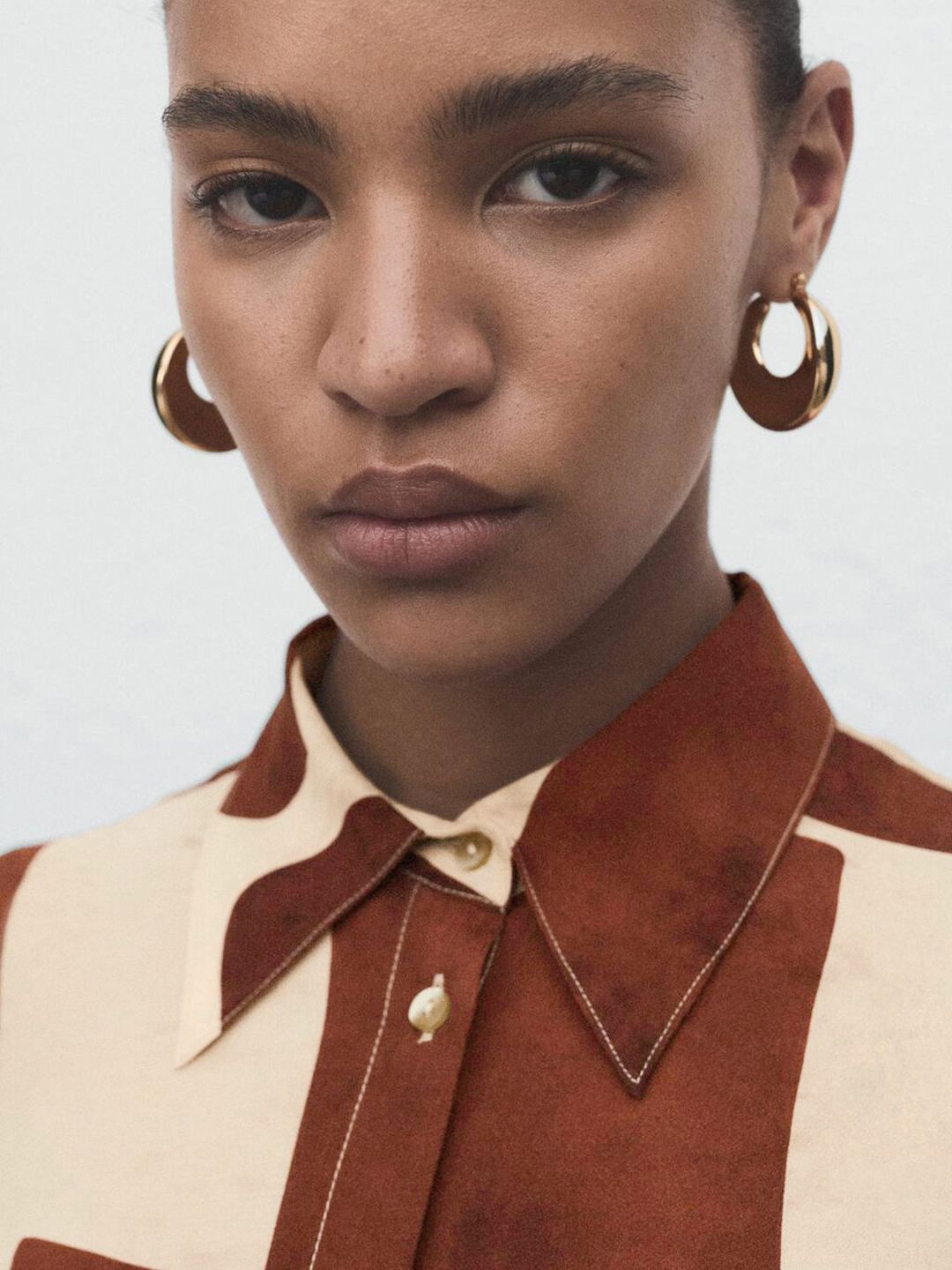 Relaxed Fit Geometric Print Casual Shirt