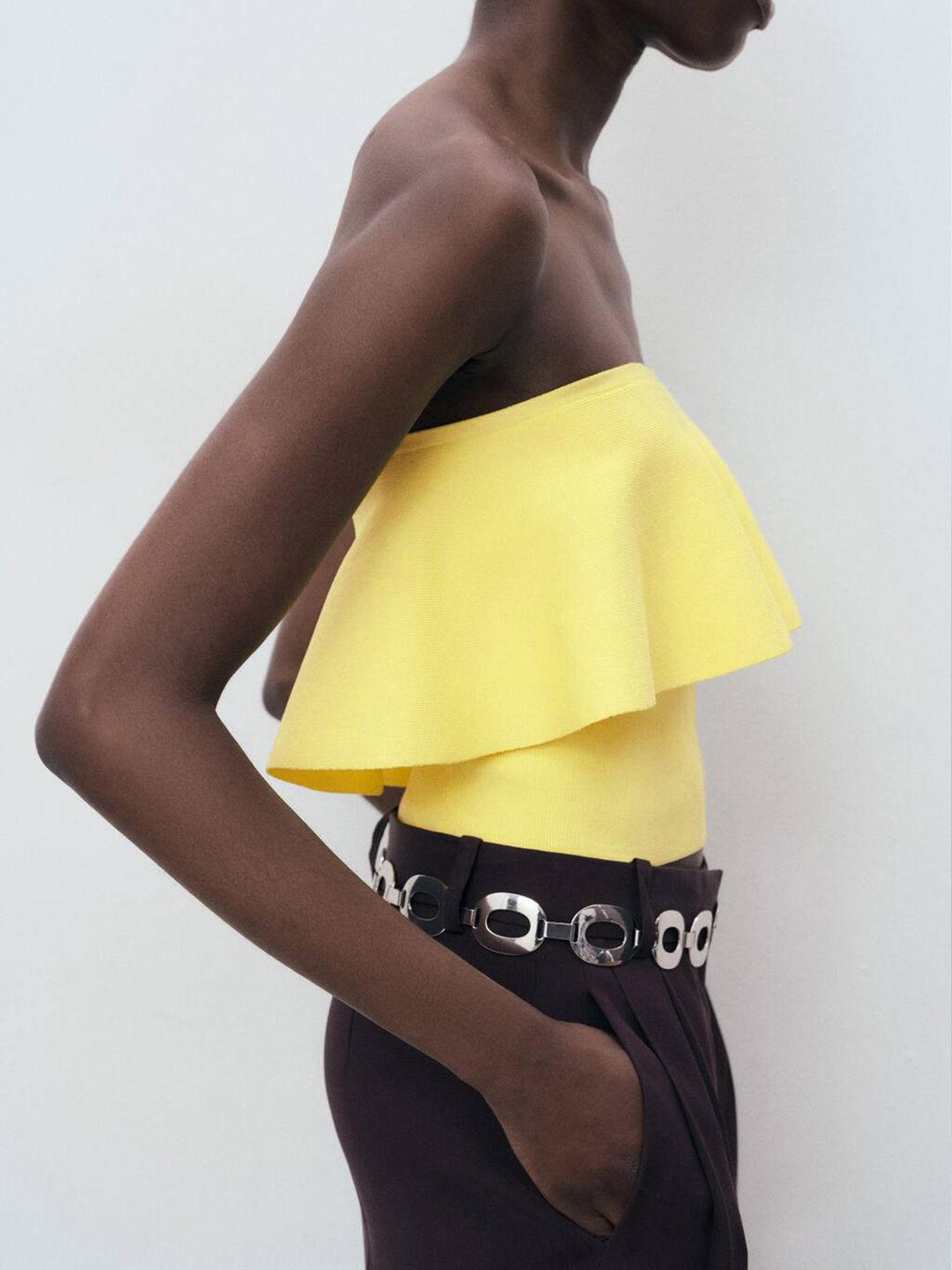 Layered Knitted Tube Top
