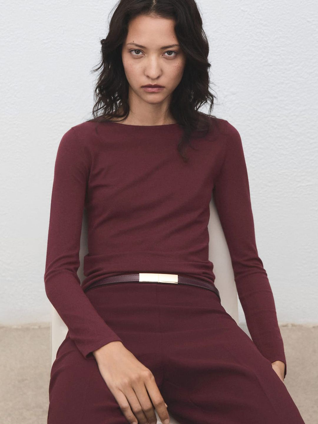 MANGO Knitted Pullover Sweater