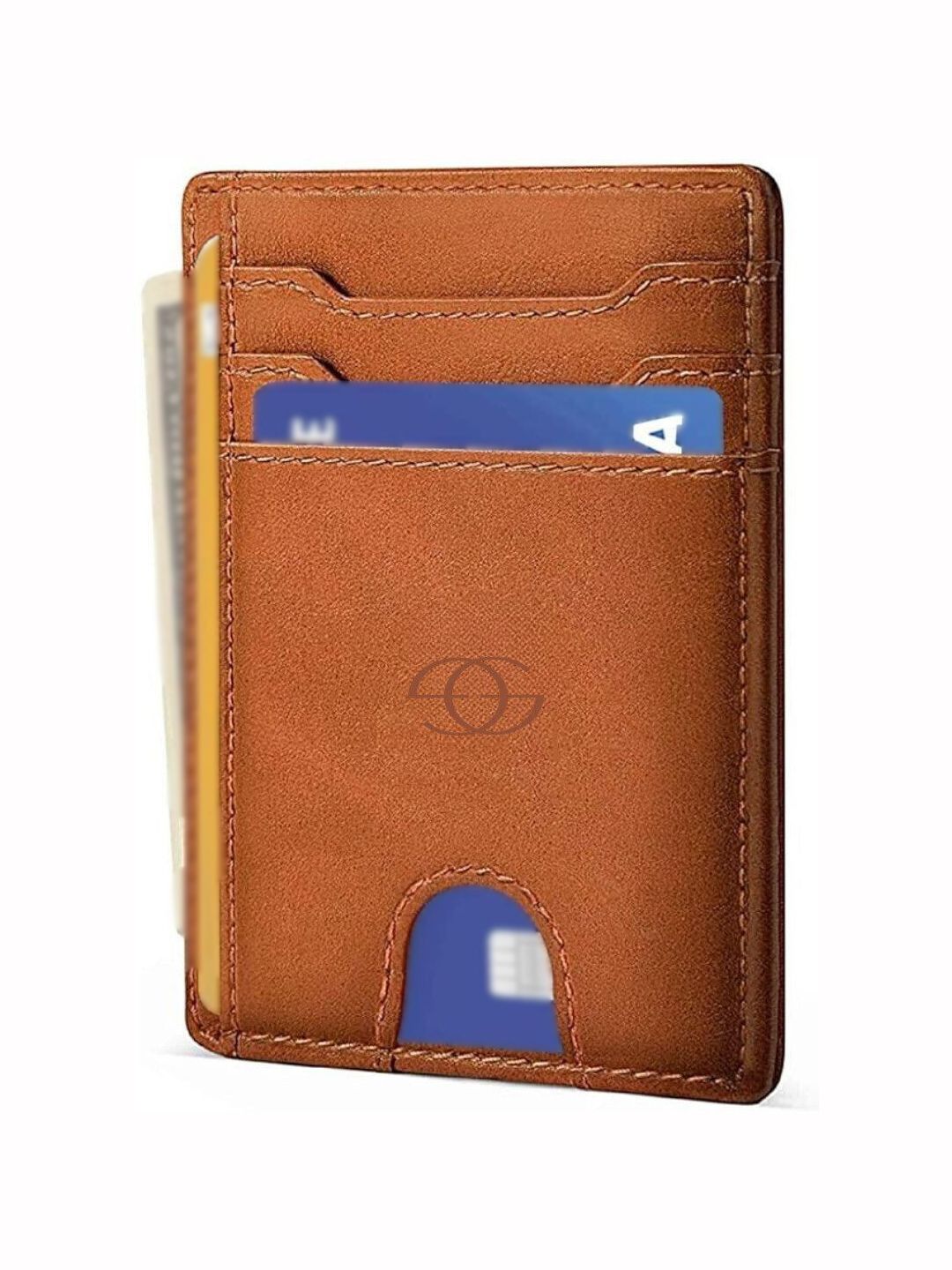 GEO TRENDS Unisex Textured Leather Two Fold Wallet
