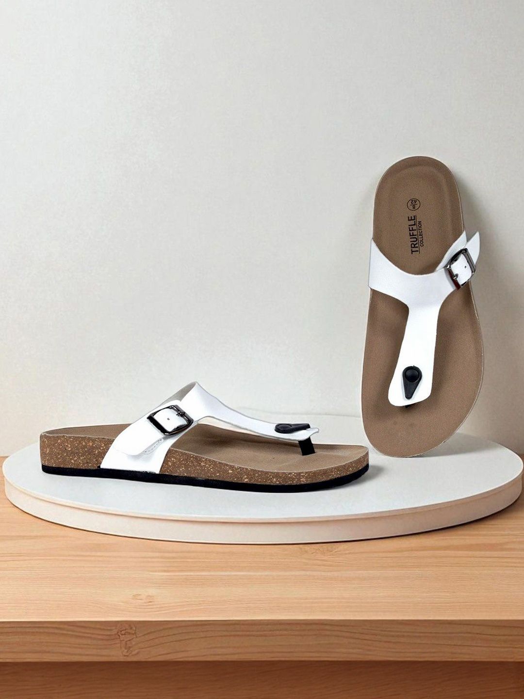 Truffle Collection Men T-Strap Flats