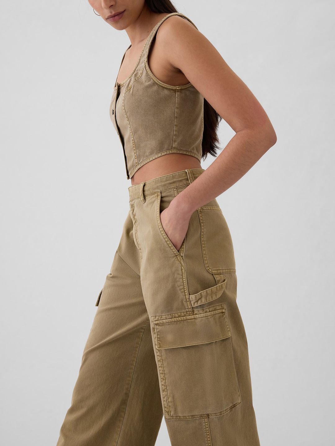 Pure Cotton Baggy Cargos