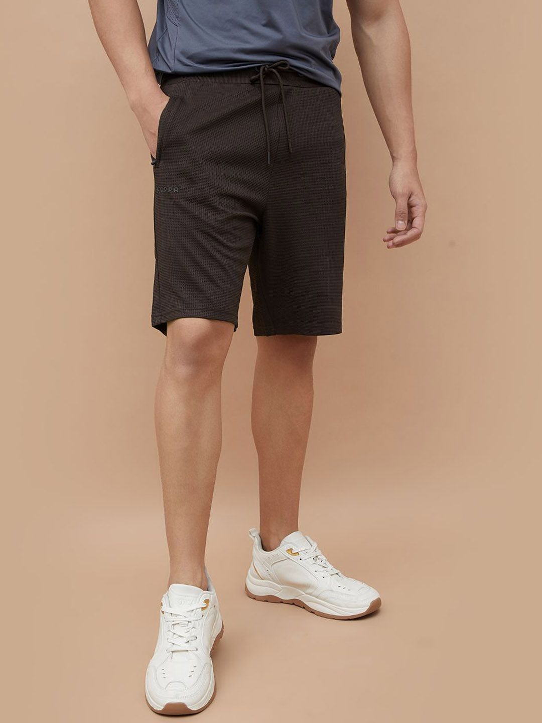 Kappa Men Regular Fit Mid-Rise Sports Shorts